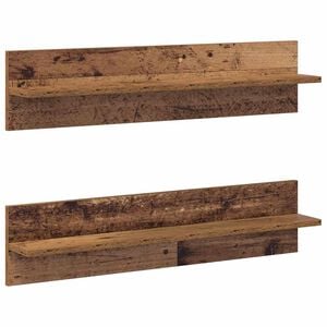 vidaXL Prateleira de Parede 2 pcs Madeira Antiga 80 x 11,5 x 18 cm