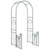 vidaXL Arco de Jardim com bloqueio Preto 102 x 50 x 218 cm