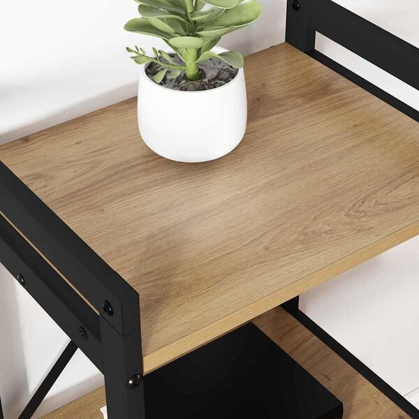 vidaXL Estante Carvalho Artesanal 40 x 30 x 50 cm Madeira processada