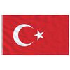 vidaXL Bandeira da Turquia 90x150 cm
