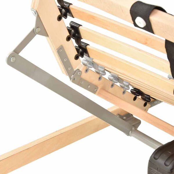 vidaXL Base de ripas Castanho 70 x 190 cm Madeira de faia sólida