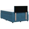 vidaXL Cama boxspring com colch&atilde;o 120x190 cm veludo azul