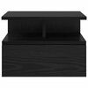 vidaXL Criado-mudo Flutuante 2 pcs Carvalho Preto 40 x 31 x 28 cm