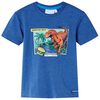 vidaXL T-shirt para crian&ccedil;a azul-escuro mesclado 140