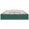 vidaXL Otomano Bed Frame No Colch&atilde;o Verde Escuro 120x200 cm Veludo