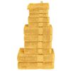 vidaXL 12pcs Conjunto toalhas banho premium SOLUND 600gsm dourado