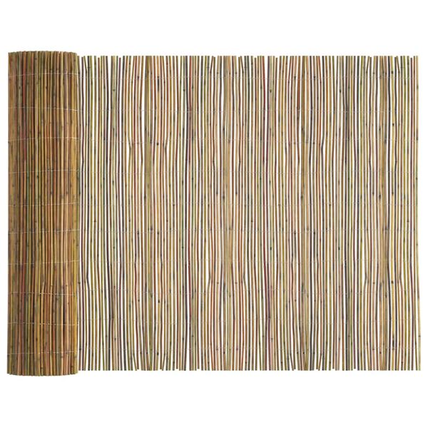 vidaXL Cerca de Bambu Natural 400 x 125 cm Bambu