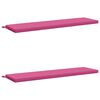 vidaXL Almofadas de Banco em 2 Pe&ccedil;as SOEST 2 unid. 100% Poli&eacute;ster Rosa