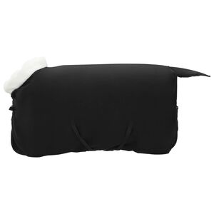 vidaXL Cobertor de Cavalo Preto 75 cm Fleece polar