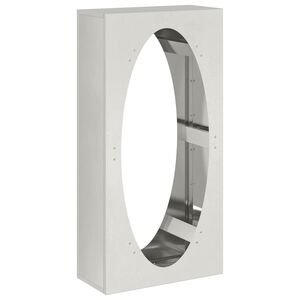 vidaXL Suporte para lenha 50x23x100 cm a&ccedil;o inoxid&aacute;vel