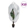 vidaXL Coberturas para plantas com fecho 10 pcs 70 g/m&sup2; 1,2x1,8 m