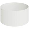 vidaXL Vaso de Jardim Branco 120 x 120 x 20 cm A&ccedil;o