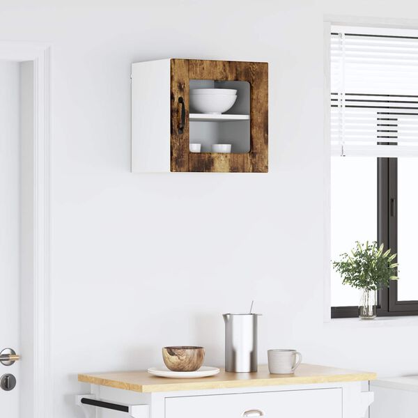 vidaXL Arm&aacute;rio de Cozinha com porta Carvalho Defumado 40 x 31 x 40 cm