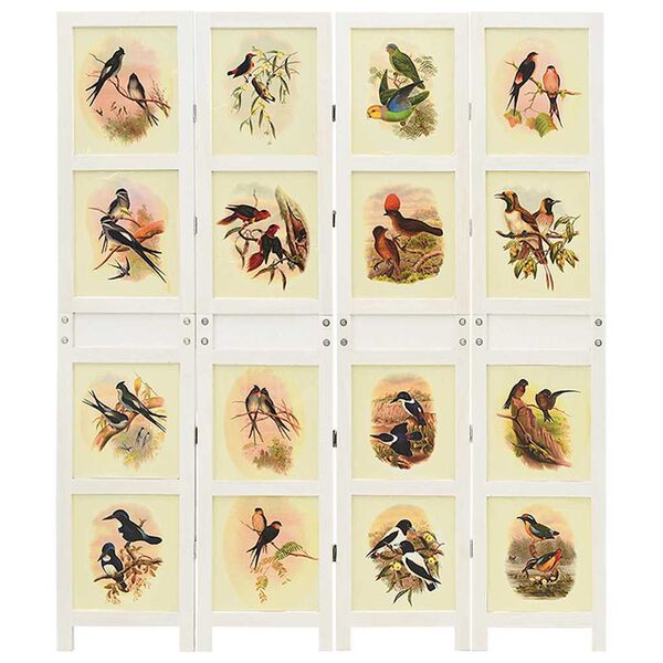 vidaXL Painel Romdivider Branco 212 x 165 cm MDF