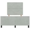 vidaXL Cama Box com cabeceira Cinzento-claro 120 x 200 cm Veludo
