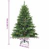 vidaXL &Aacute;rvore de Natal Artificial com 150 LEDs Verde 150 cm PE e PVC
