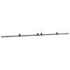 vidaXL Kit de ferragens para porta deslizante 427 cm a&ccedil;o preto