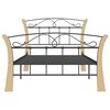 vidaXL Estrutura de cama 100x200 cm metal preto