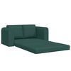 vidaXL Sofá-Cama Verde-escuro 148 x 71 x 83 cm tecido