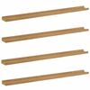 vidaXL Prateleira de Parede 4 pcs Castanho 100 x 9 x 3 cm