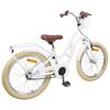 vidaXL Bicicleta Infantil 20 Polegadas 6-11 Branco