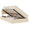 vidaXL Cama com arruma&ccedil;&atilde;o e colch&atilde;o com colch&atilde;o Creme 120 x 190 cm