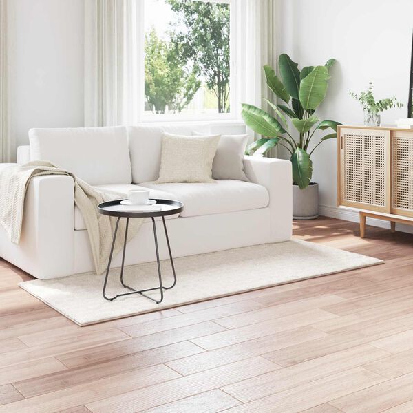 vidaXL Tapetes de &aacute;rea Retangular Creme 200 x 80 cm