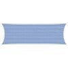 vidaXL Vela de Sombra Azul e Branco 2 x 6 m HDPE