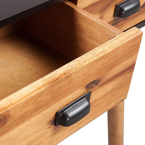vidaXL Mesa consola madeira de ac&aacute;cia maci&ccedil;a 70x30x75 cm