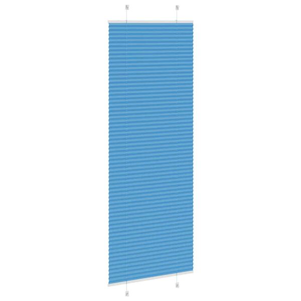 vidaXL Azul Plissada Cega 70x200 cm Largura Tecido 69,4 cm Poli&eacute;ster