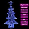 vidaXL &Aacute;rvore de Natal com 160 LEDs Azul 150 cm Acr&iacute;lo