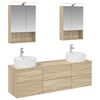vidaXL Conjunto de M&oacute;veis para Banheiro 5 unid. Carvalho Sonoma