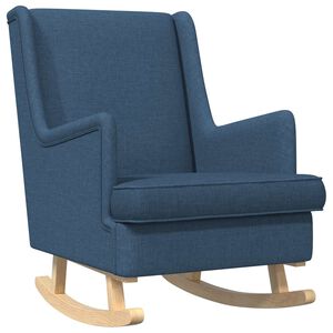 vidaXL Cadeira de baloi&ccedil;o Azul 62 x 80 x 85 cm tecido