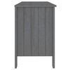 vidaXL Secretária HAMAR 113x50x75 cm pinho maciço cinza-escuro