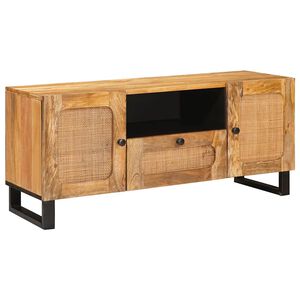vidaXL Gabinete para TV com gaveta com porta Castanho 105 x 33 x 46 cm