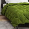 vidaXL Edredom de Inverno Verde 220 x 155 cm Microfibra