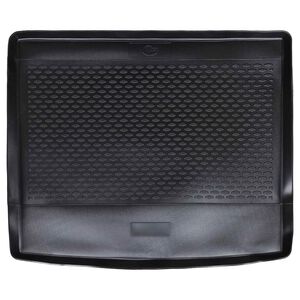 vidaXL Tapete de Porta-Malas Preto Borracha