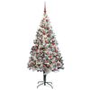 vidaXL &Aacute;rvore de Natal Artificial Branco 180 cm PVC, A&ccedil;o e Pl&aacute;stico