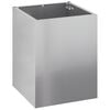 vidaXL Vaso de Jardim A&ccedil;o Galvanizado 32 x 32 x 40 cm A&ccedil;o Galvanizado