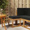 vidaXL Bancada de P&aacute;tio ao Ar Livre Madeira S&oacute;lida de Ac&aacute;cia Natural