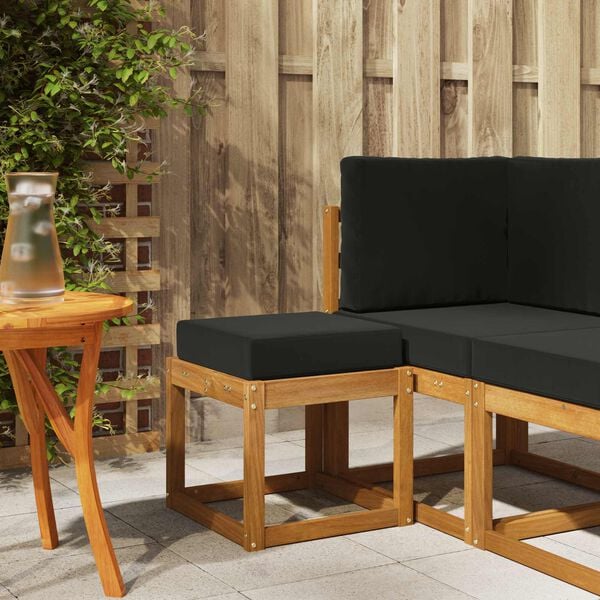 vidaXL Bancada de P&aacute;tio ao Ar Livre Madeira S&oacute;lida de Ac&aacute;cia Natural