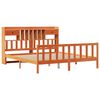 vidaXL Cama com estante sem colch&atilde;o 180x200 cm pinho maci&ccedil;o
