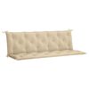 vidaXL Almofad&atilde;o p/ banco de jardim 180x(50+50)x7cm tecido oxford bege