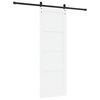 vidaXL Porta Deslizante Branco e Preto 73,5 x 211 cm