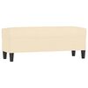 vidaXL Banco 100x35x41 cm tecido cor creme