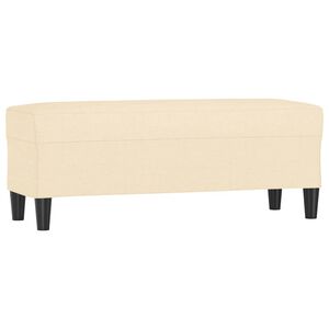 vidaXL Banco 100x35x41 cm tecido cor creme