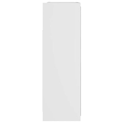vidaXL Armário de WC c/ espelho 62,5x20,5x64 cm contraplacado branco