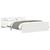 vidaXL Estrutura cama c/ pain&eacute;is de cabeceira e p&eacute;s 120x200 cm branco