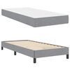 vidaXL Cama Box com colch&atilde;o Cinzento-claro 90 x 190 cm tecido