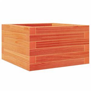 vidaXL Vaso/floreira de jardim 40x40x23 cm pinho maci&ccedil;o castanho-mel